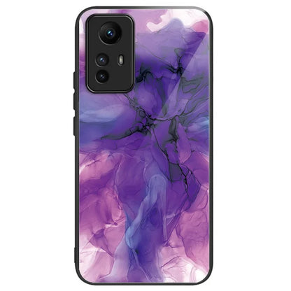 For Xiaomi Redmi Note 12S 4G Phone Case TPU Frame Tempered Glass+PC Back Cover