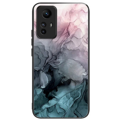 For Xiaomi Redmi Note 12S 4G Phone Case TPU Frame Tempered Glass+PC Back Cover