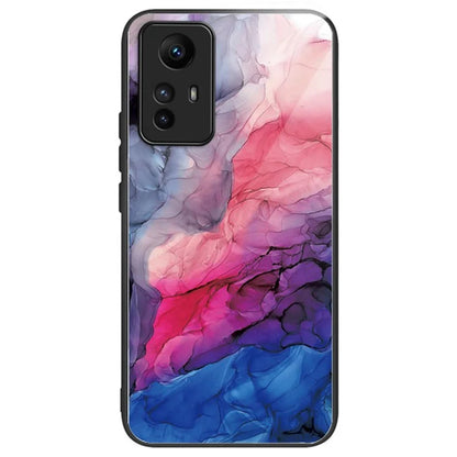 For Xiaomi Redmi Note 12S 4G Phone Case TPU Frame Tempered Glass+PC Back Cover
