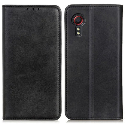For Samsung Galaxy Xcover 7 Split Leather Case Wallet Phone Cover Magnetic Closing
