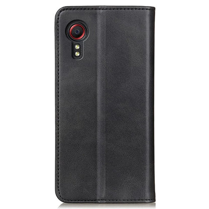For Samsung Galaxy Xcover 7 Split Leather Case Wallet Phone Cover Magnetic Closing