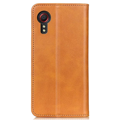 For Samsung Galaxy Xcover 7 Split Leather Case Wallet Phone Cover Magnetic Closing