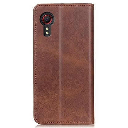 For Samsung Galaxy Xcover 7 Split Leather Case Wallet Phone Cover Magnetic Closing
