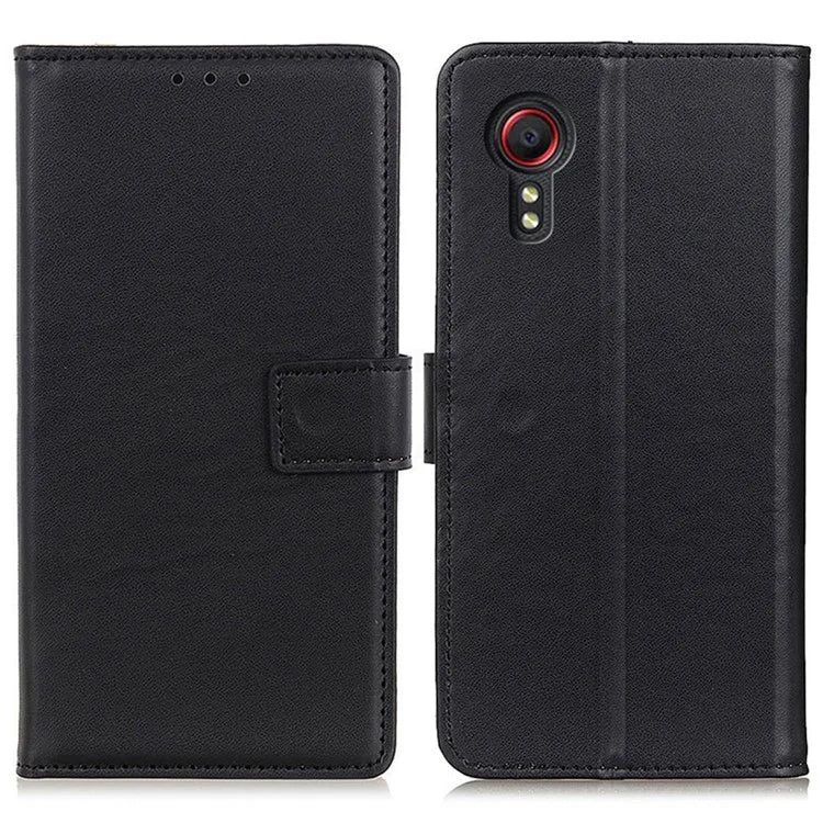 For Samsung Galaxy Xcover 7 Leather Phone Case with Wallet Stand Magnetic Clasp