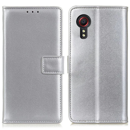 For Samsung Galaxy Xcover 7 Leather Phone Case with Wallet Stand Magnetic Clasp