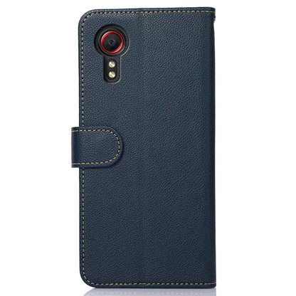 KHAZNEH For Samsung Galaxy Xcover 7 Leather Phone Case RFID Blocking Wallet