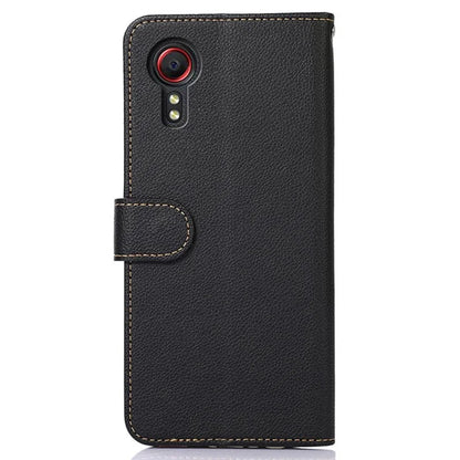 KHAZNEH For Samsung Galaxy Xcover 7 Leather Phone Case RFID Blocking Wallet