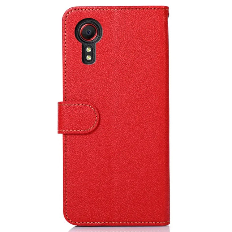 KHAZNEH For Samsung Galaxy Xcover 7 Leather Phone Case RFID Blocking Wallet