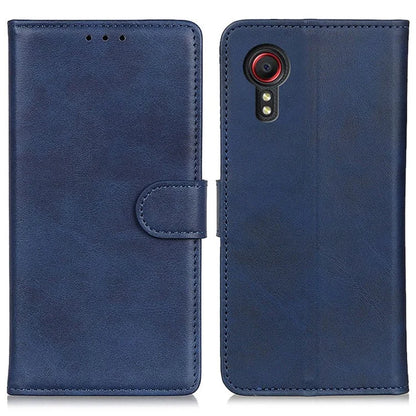 For Samsung Galaxy Xcover 7 Cowhide Texture Leather Case with Wallet Stand