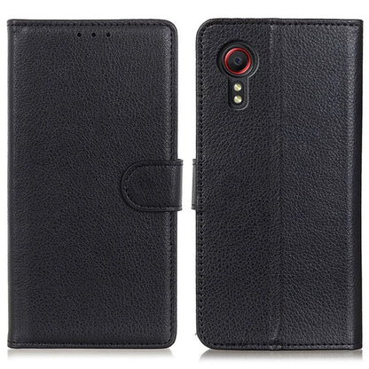 For Samsung Galaxy Xcover 7 Leather Case Classic Lychee Texture Phone Wallet Cover