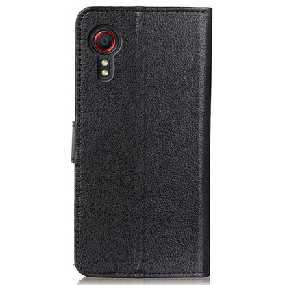 For Samsung Galaxy Xcover 7 Leather Case Classic Lychee Texture Phone Wallet Cover