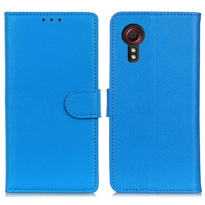 For Samsung Galaxy Xcover 7 Leather Case Classic Lychee Texture Phone Wallet Cover
