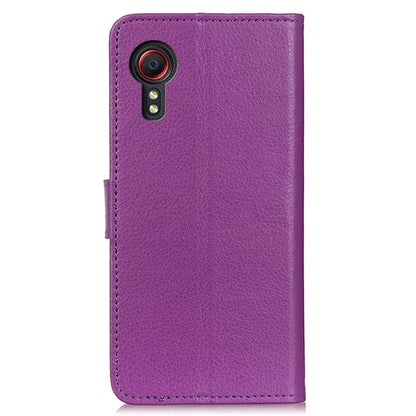 For Samsung Galaxy Xcover 7 Leather Case Classic Lychee Texture Phone Wallet Cover