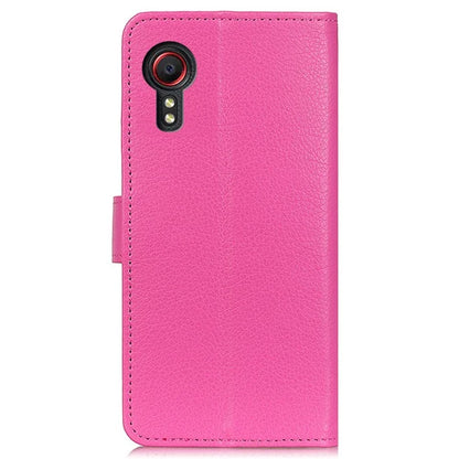 For Samsung Galaxy Xcover 7 Leather Case Classic Lychee Texture Phone Wallet Cover