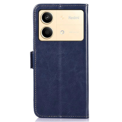 ABEEL For Xiaomi Redmi Note 13R Pro 5G Leather Case Wallet Cover Crazy Horse Texture
