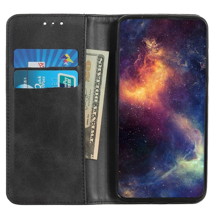 For Xiaomi Redmi Note 13R Pro 5G Split Leather Case Wallet Magnetic Closing Cover