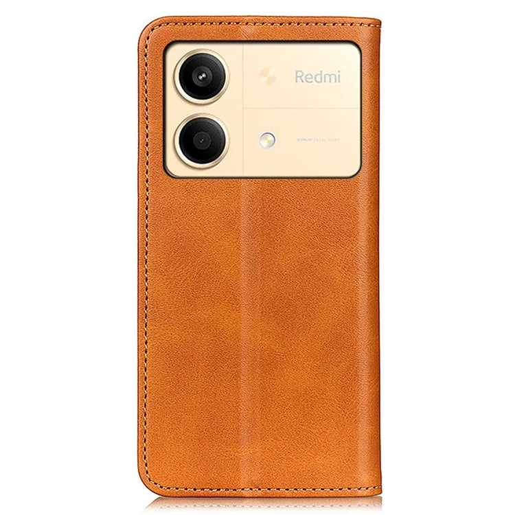 For Xiaomi Redmi Note 13R Pro 5G Split Leather Case Wallet Magnetic Closing Cover