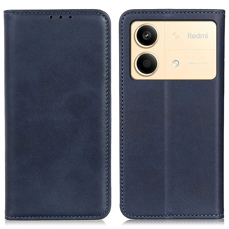 For Xiaomi Redmi Note 13R Pro 5G Split Leather Case Wallet Magnetic Closing Cover