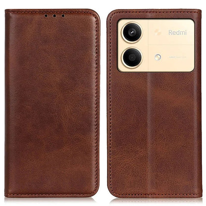 For Xiaomi Redmi Note 13R Pro 5G Split Leather Case Wallet Magnetic Closing Cover