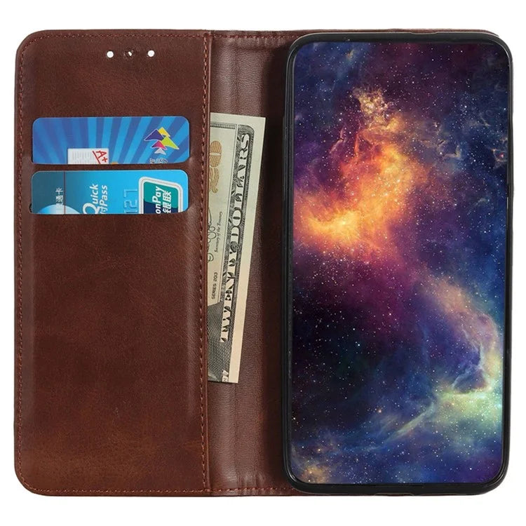 For Xiaomi Redmi Note 13R Pro 5G Split Leather Case Wallet Magnetic Closing Cover