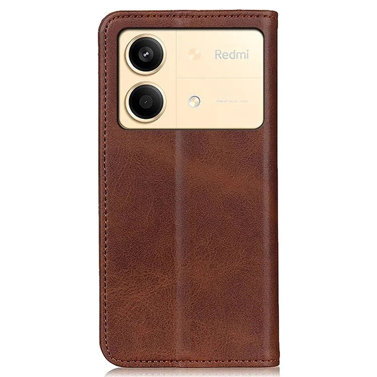 For Xiaomi Redmi Note 13R Pro 5G Split Leather Case Wallet Magnetic Closing Cover