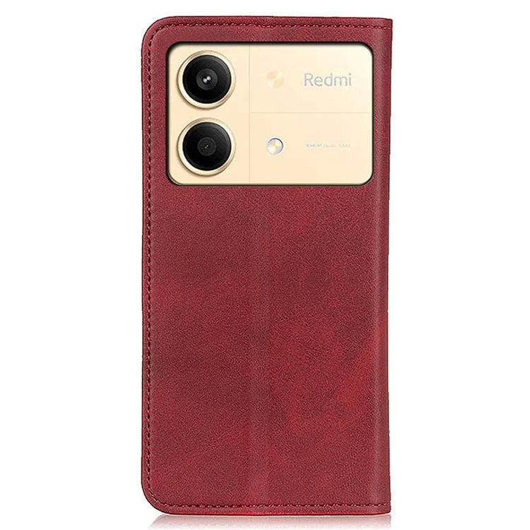 For Xiaomi Redmi Note 13R Pro 5G Split Leather Case Wallet Magnetic Closing Cover