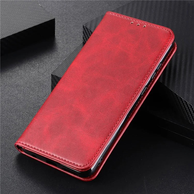For Xiaomi Redmi Note 13R Pro 5G Split Leather Case Wallet Magnetic Closing Cover