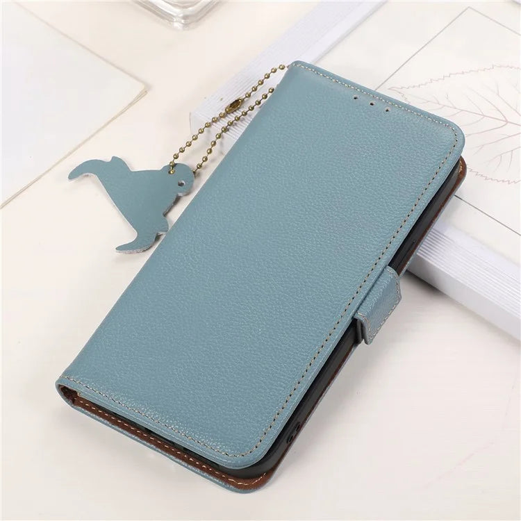 For Xiaomi Redmi Note 13R Pro 5G Wallet Case Genuine Cow Leather Phone Cover