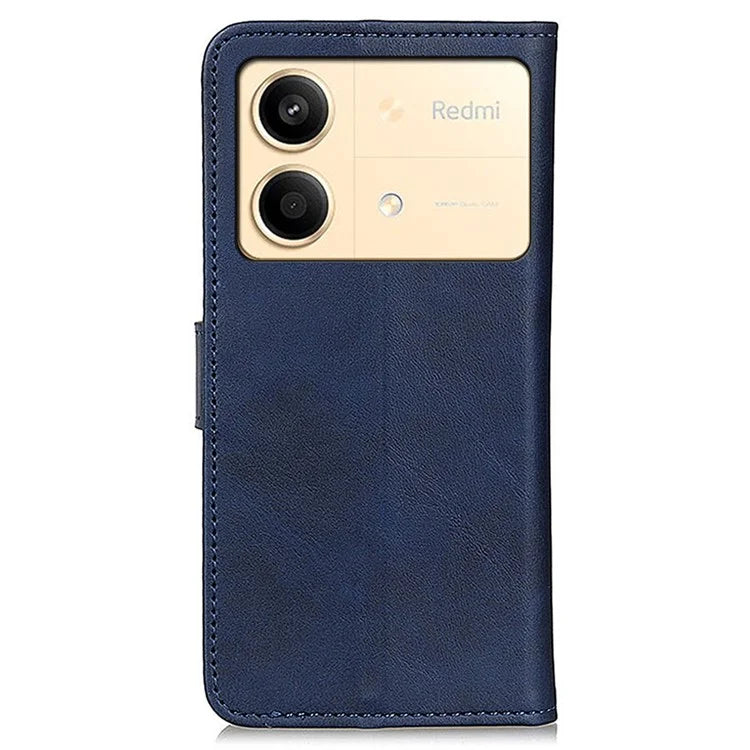 For Xiaomi Redmi Note 13R Pro 5G Wallet Leather Phone Case Cowhide Texture