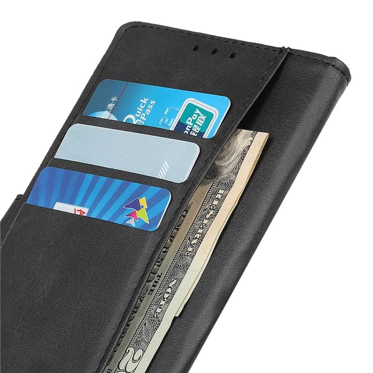 For Xiaomi Redmi Note 13R Pro 5G Wallet Leather Phone Case Cowhide Texture