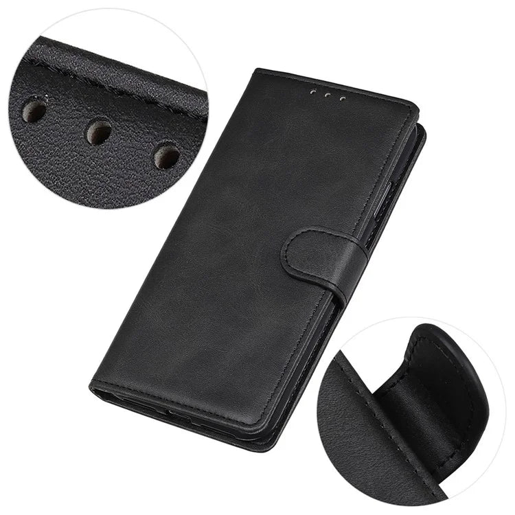 For Xiaomi Redmi Note 13R Pro 5G Wallet Leather Phone Case Cowhide Texture