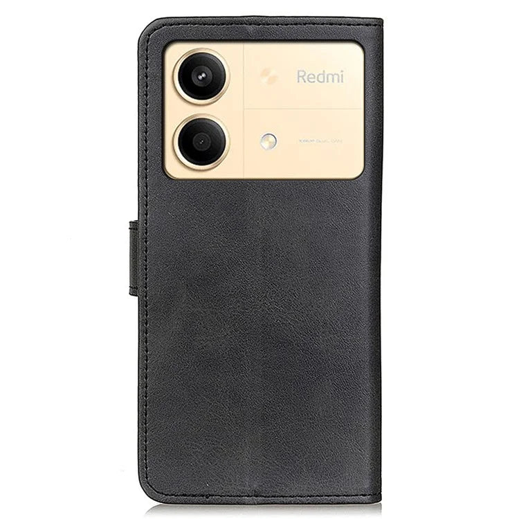 For Xiaomi Redmi Note 13R Pro 5G Wallet Leather Phone Case Cowhide Texture