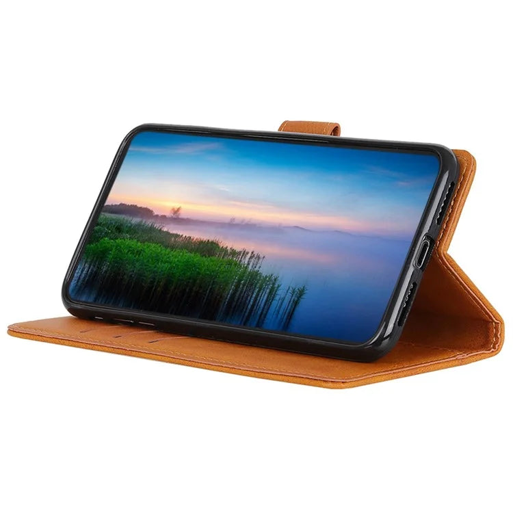 For Xiaomi Redmi Note 13R Pro 5G Wallet Leather Phone Case Cowhide Texture