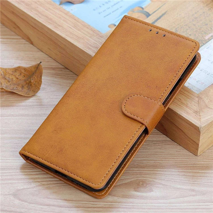 For Xiaomi Redmi Note 13R Pro 5G Wallet Leather Phone Case Cowhide Texture