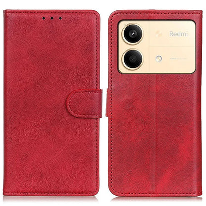 For Xiaomi Redmi Note 13R Pro 5G Wallet Leather Phone Case Cowhide Texture