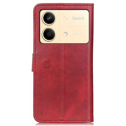 For Xiaomi Redmi Note 13R Pro 5G Wallet Leather Phone Case Cowhide Texture