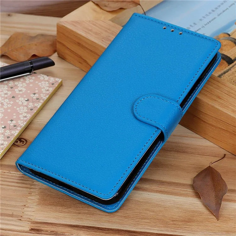 For Xiaomi Redmi Note 13R Pro 5G Leather Wallet Case Litchi Texture Phone Cover