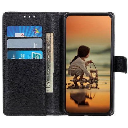 For Xiaomi Redmi Note 13R Pro 5G Leather Wallet Case Litchi Texture Phone Cover
