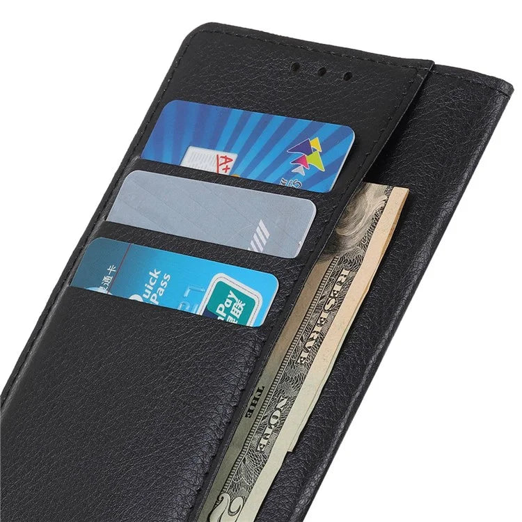 For Xiaomi Redmi Note 13R Pro 5G Leather Wallet Case Litchi Texture Phone Cover