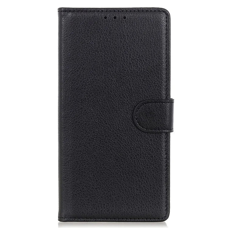For Xiaomi Redmi Note 13R Pro 5G Leather Wallet Case Litchi Texture Phone Cover
