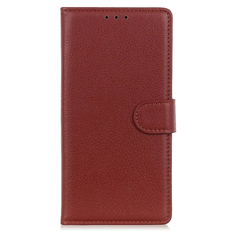 For Xiaomi Redmi Note 13R Pro 5G Leather Wallet Case Litchi Texture Phone Cover