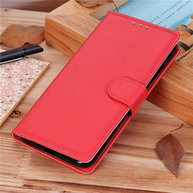 For Xiaomi Redmi Note 13R Pro 5G Leather Wallet Case Litchi Texture Phone Cover