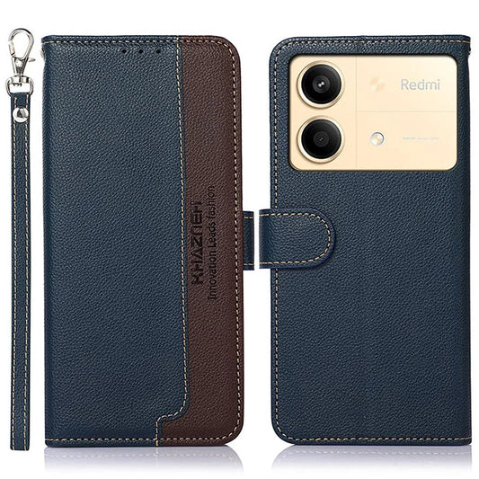 KHAZNEH For Xiaomi Redmi Note 13R Pro 5G Leather Case RFID Blocking Phone Wallet Cover