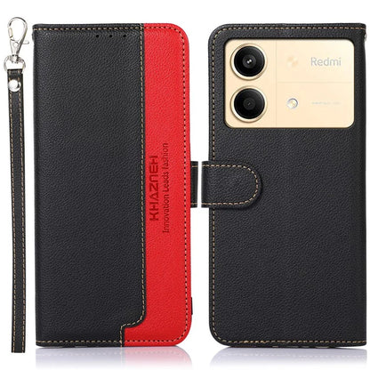 KHAZNEH For Xiaomi Redmi Note 13R Pro 5G Leather Case RFID Blocking Phone Wallet Cover