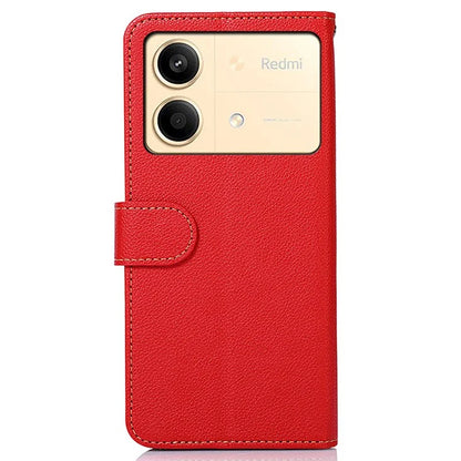 KHAZNEH For Xiaomi Redmi Note 13R Pro 5G Leather Case RFID Blocking Phone Wallet Cover