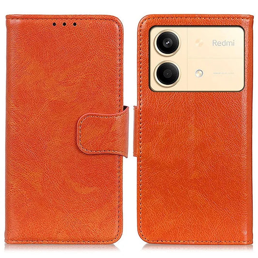 For Xiaomi Redmi Note 13R Pro 5G Wallet Cover Split Leather Case Nappa Texture