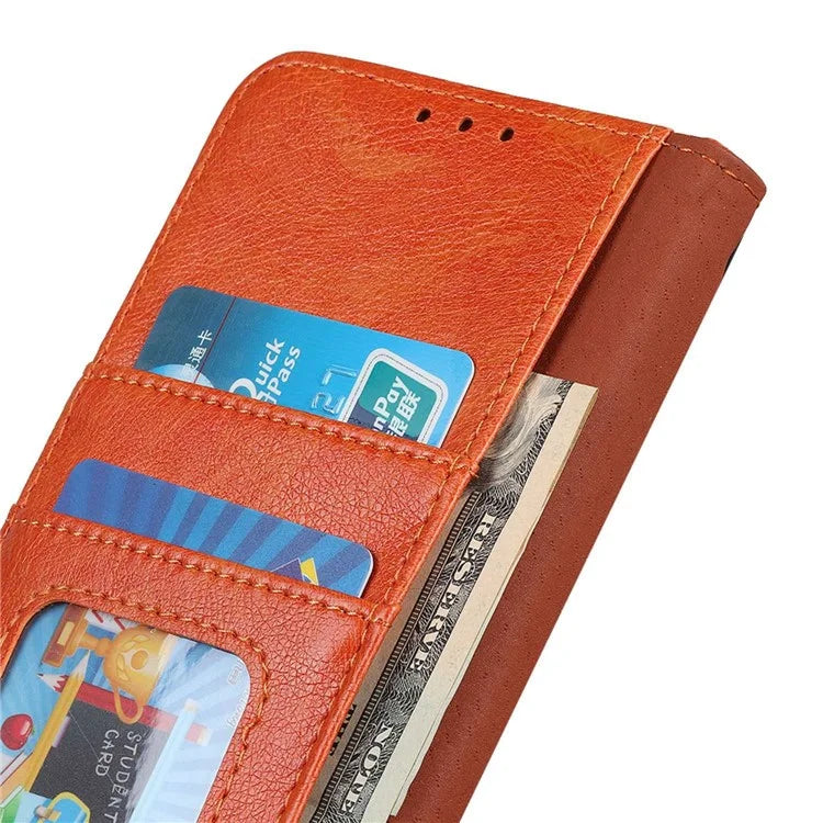 For Xiaomi Redmi Note 13R Pro 5G Wallet Cover Split Leather Case Nappa Texture