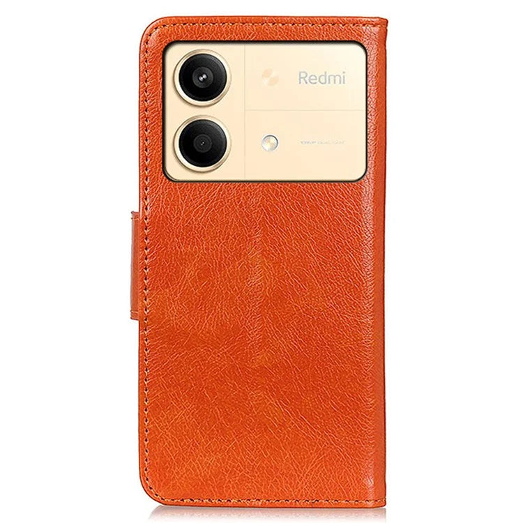 For Xiaomi Redmi Note 13R Pro 5G Wallet Cover Split Leather Case Nappa Texture
