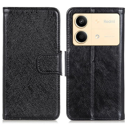 For Xiaomi Redmi Note 13R Pro 5G Wallet Cover Split Leather Case Nappa Texture