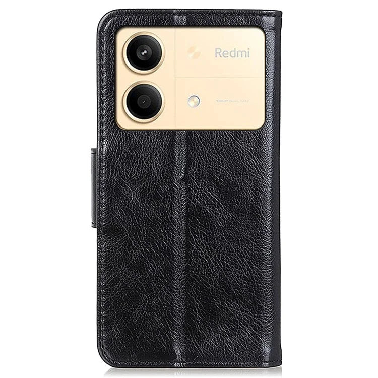 For Xiaomi Redmi Note 13R Pro 5G Wallet Cover Split Leather Case Nappa Texture